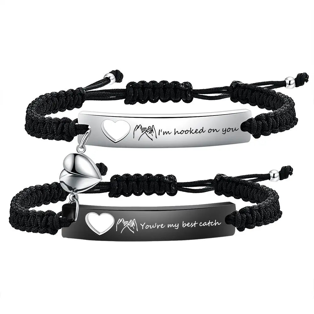 Armband met kleine tekstregel gegraveerd