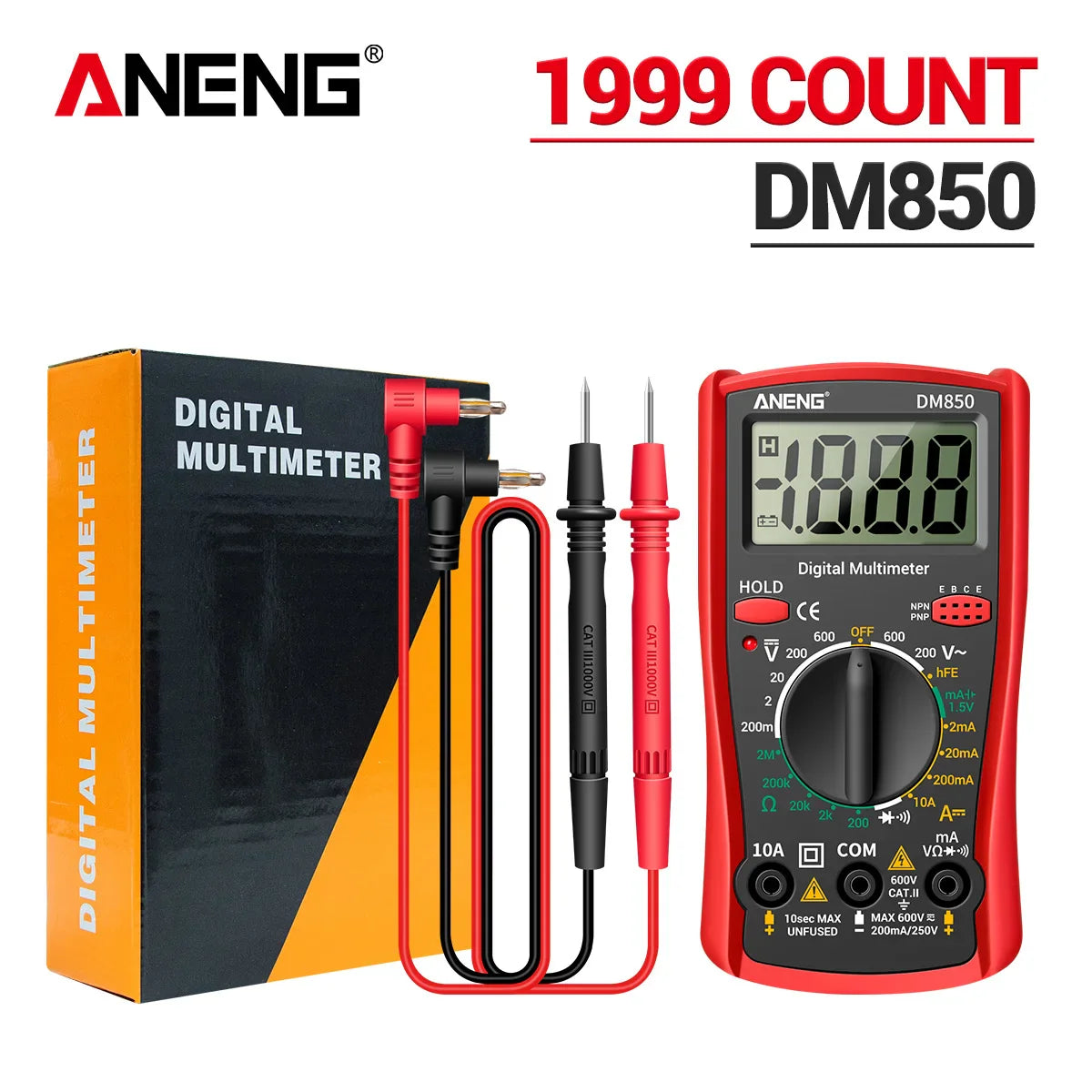 Multimeter met robuust ontwerp tegen vallen