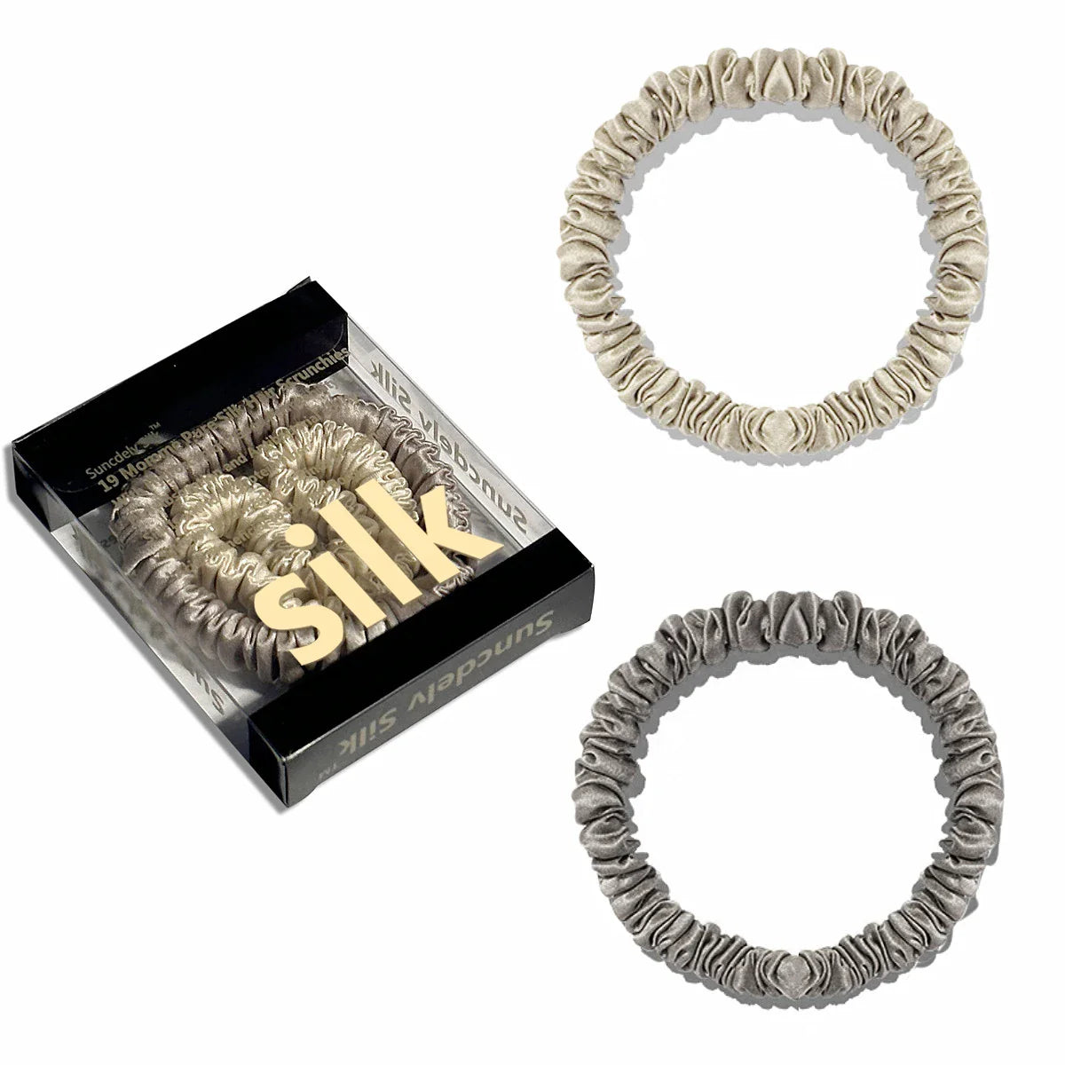 Haar accessoires in neutrale kleurencombinaties