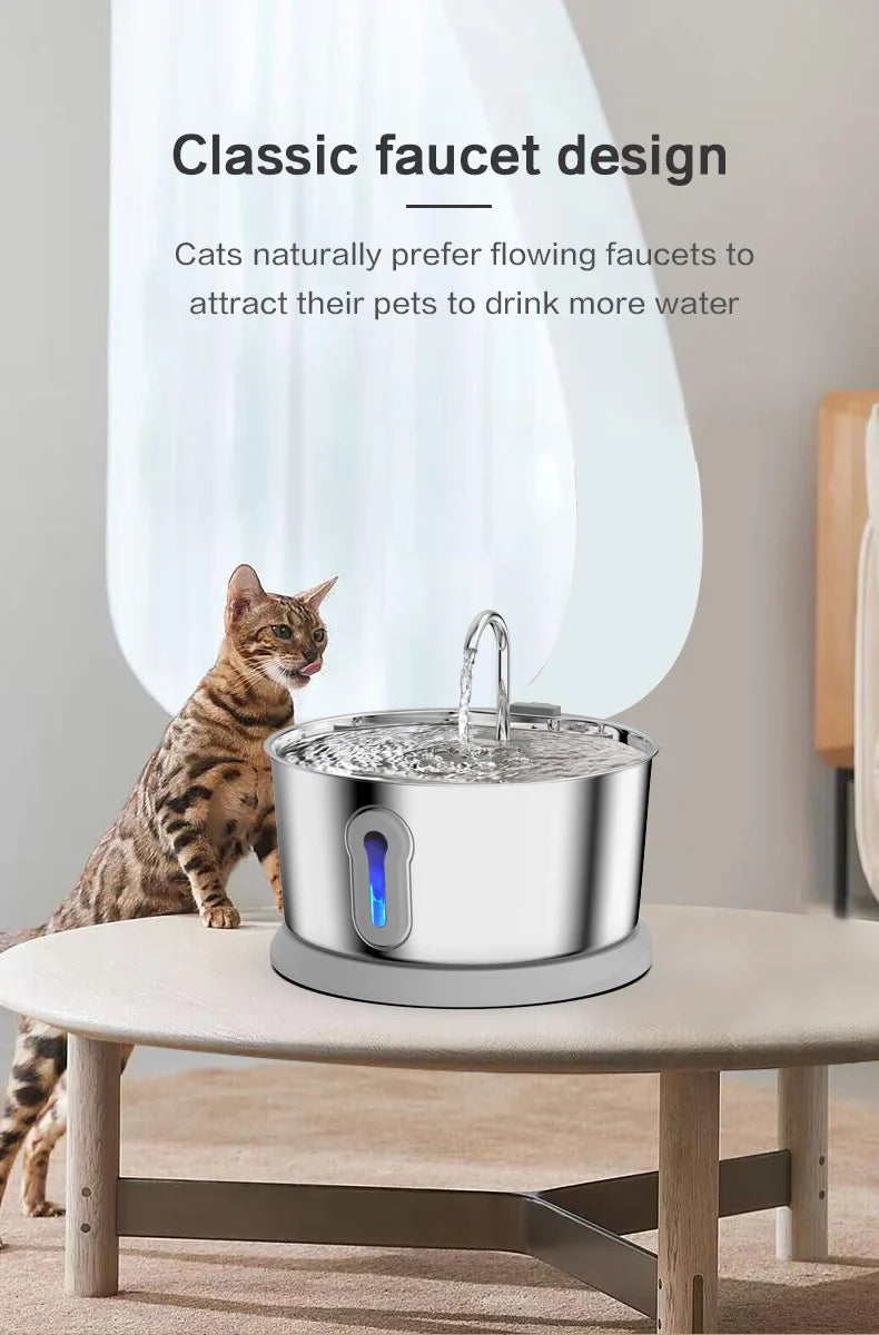Kleine waterfontein kat met draaghandvat – Makkelijk verplaatsbaar