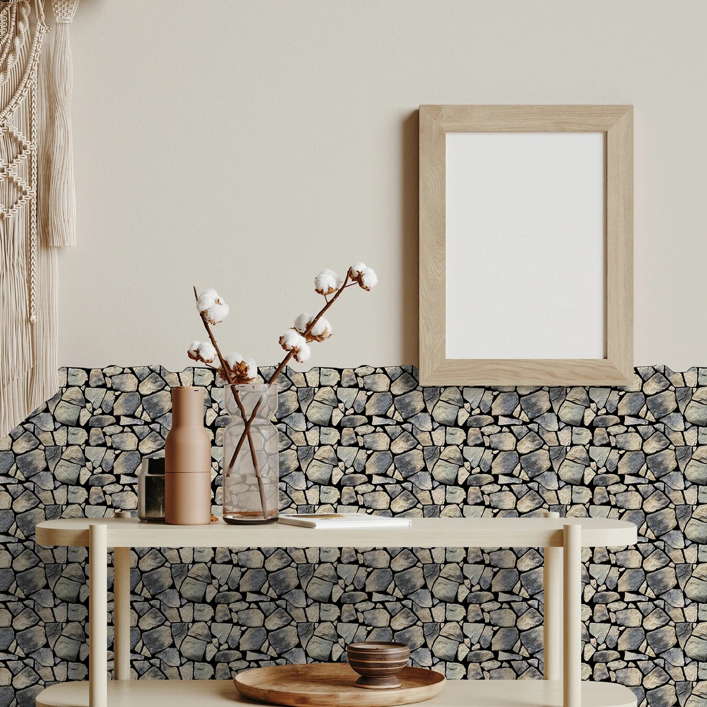 Natuursteen mozaiek badkamer – Rustieke wellness uitstraling