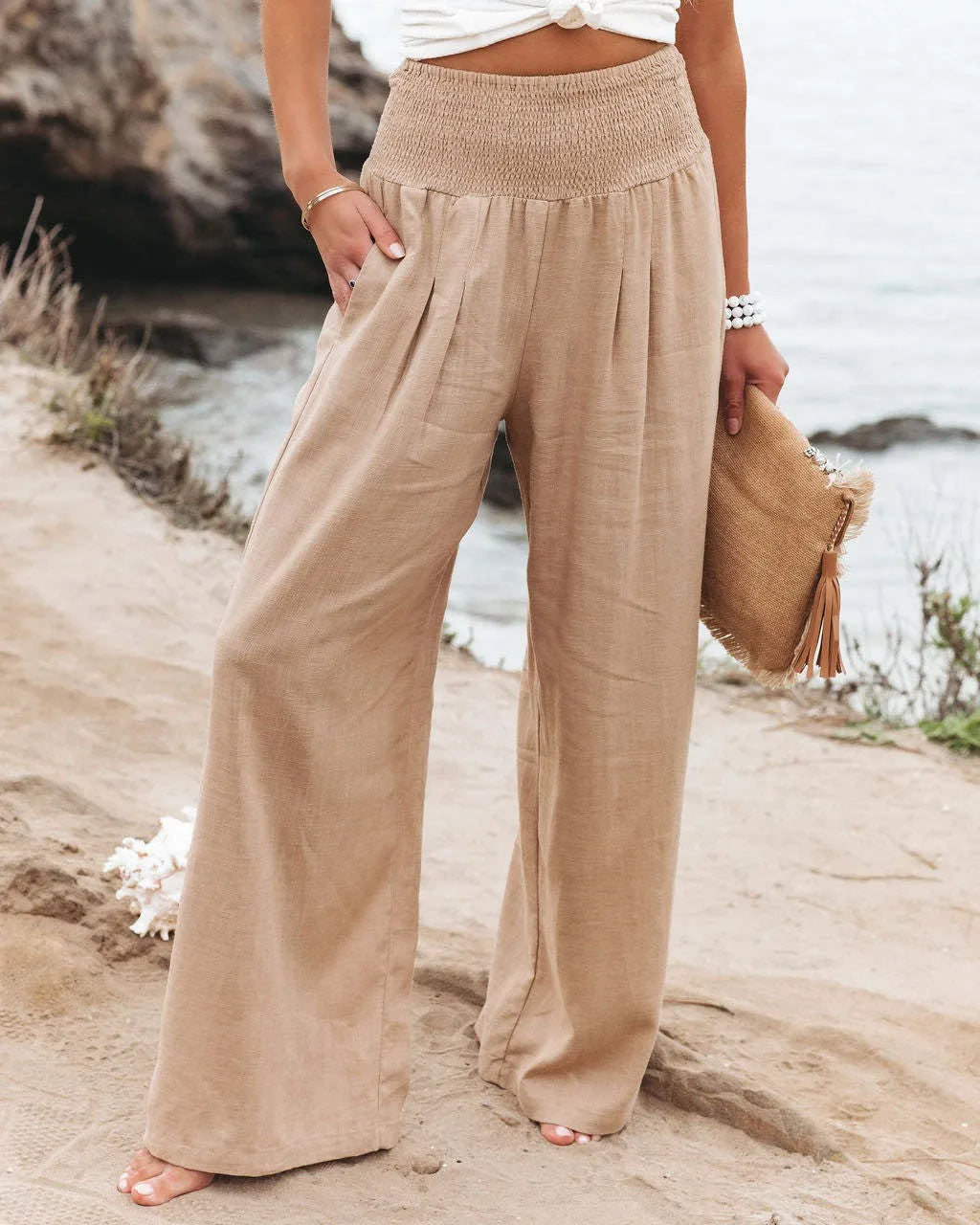 Zara linnen broek dames met print – Voor een zomerse look