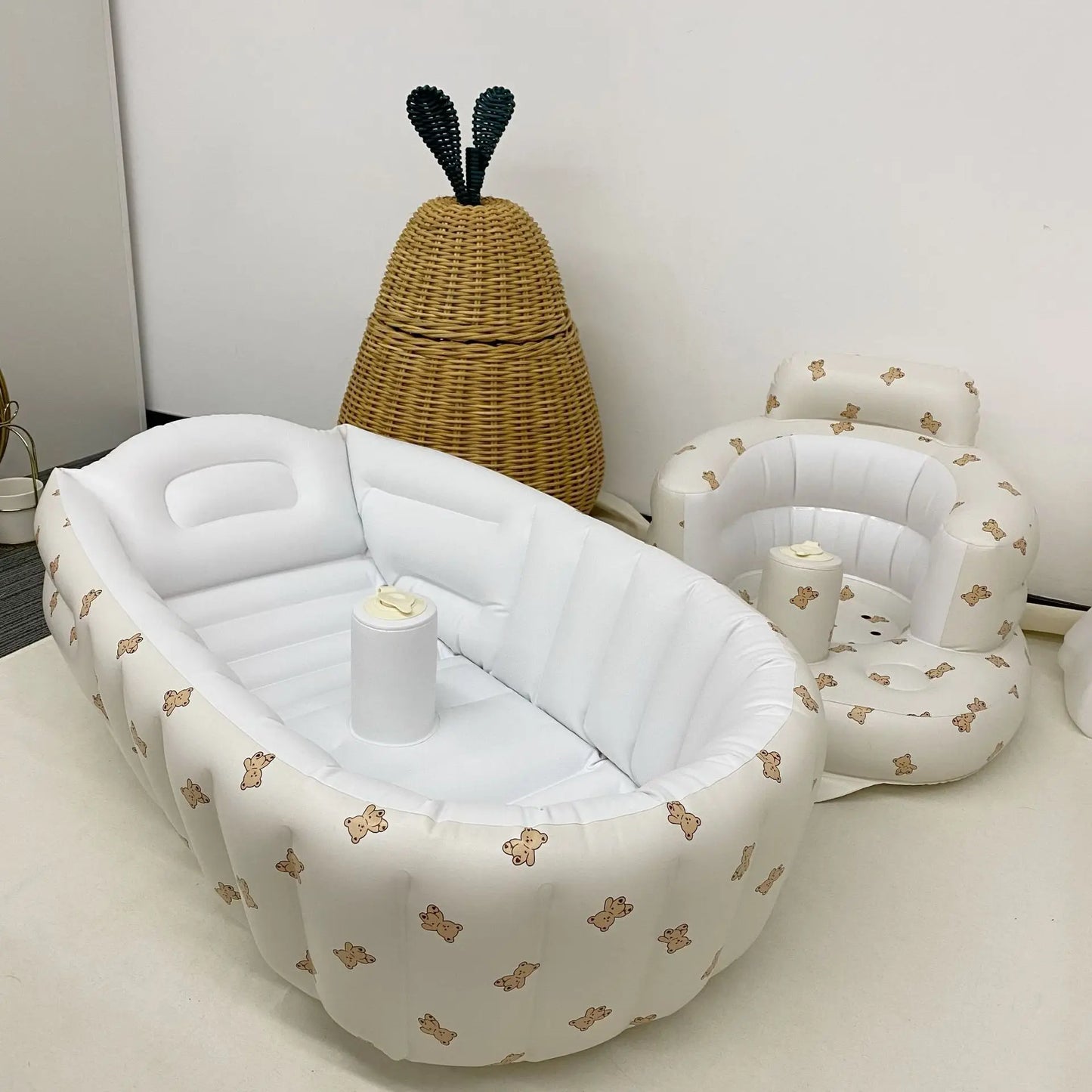 Babybadje met anti-slip bodem en brede randen
