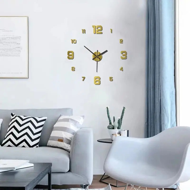 Decoratie woonkamer accessoires - Moderne XXL Wandklok voor een stijlvolle tijdbeleving
