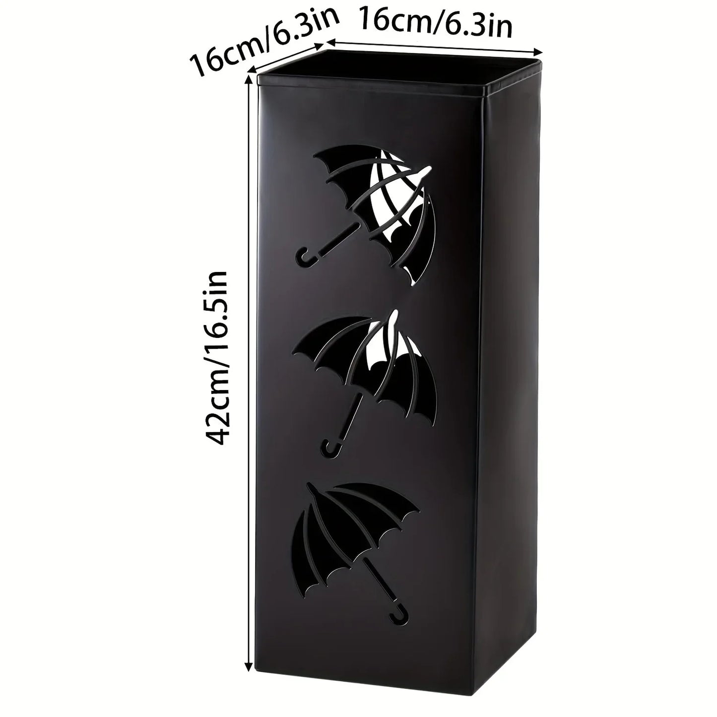 Vierkante paraplu bak voor strakke look