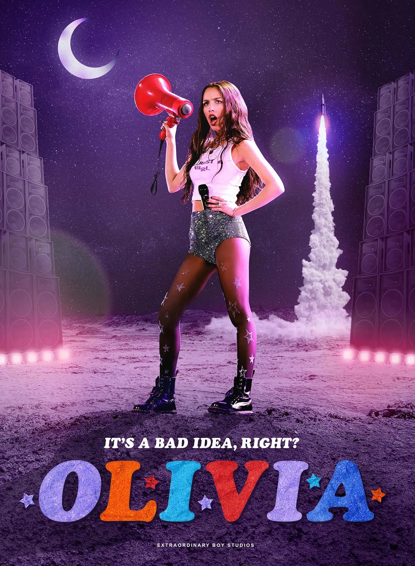 Kinderkamer poster met ruimte en planeten