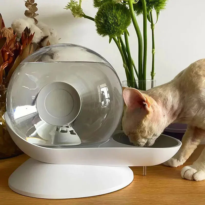 Katten waterfontein met brede drinkzone – Geschikt voor snorharen