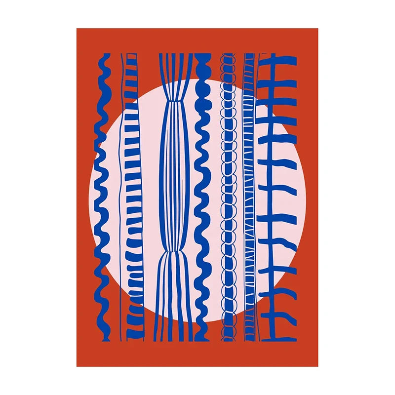 Poster met lijntekening van gezicht