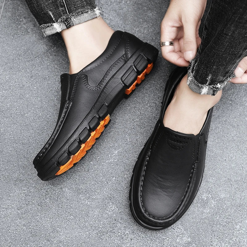 Zomerse veterschoenen voor heren in lichtgrijs