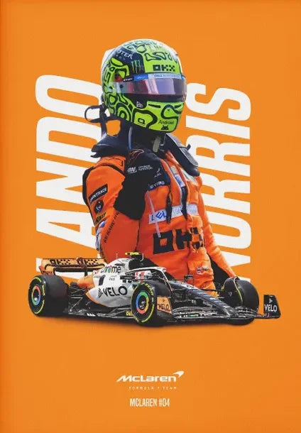 Poster met zachte penseellijnen