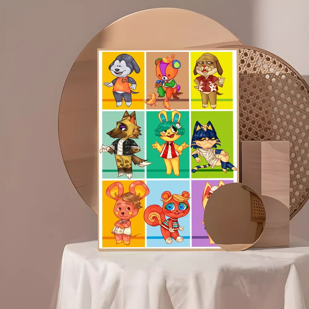Wandposter met bloemen in vaas