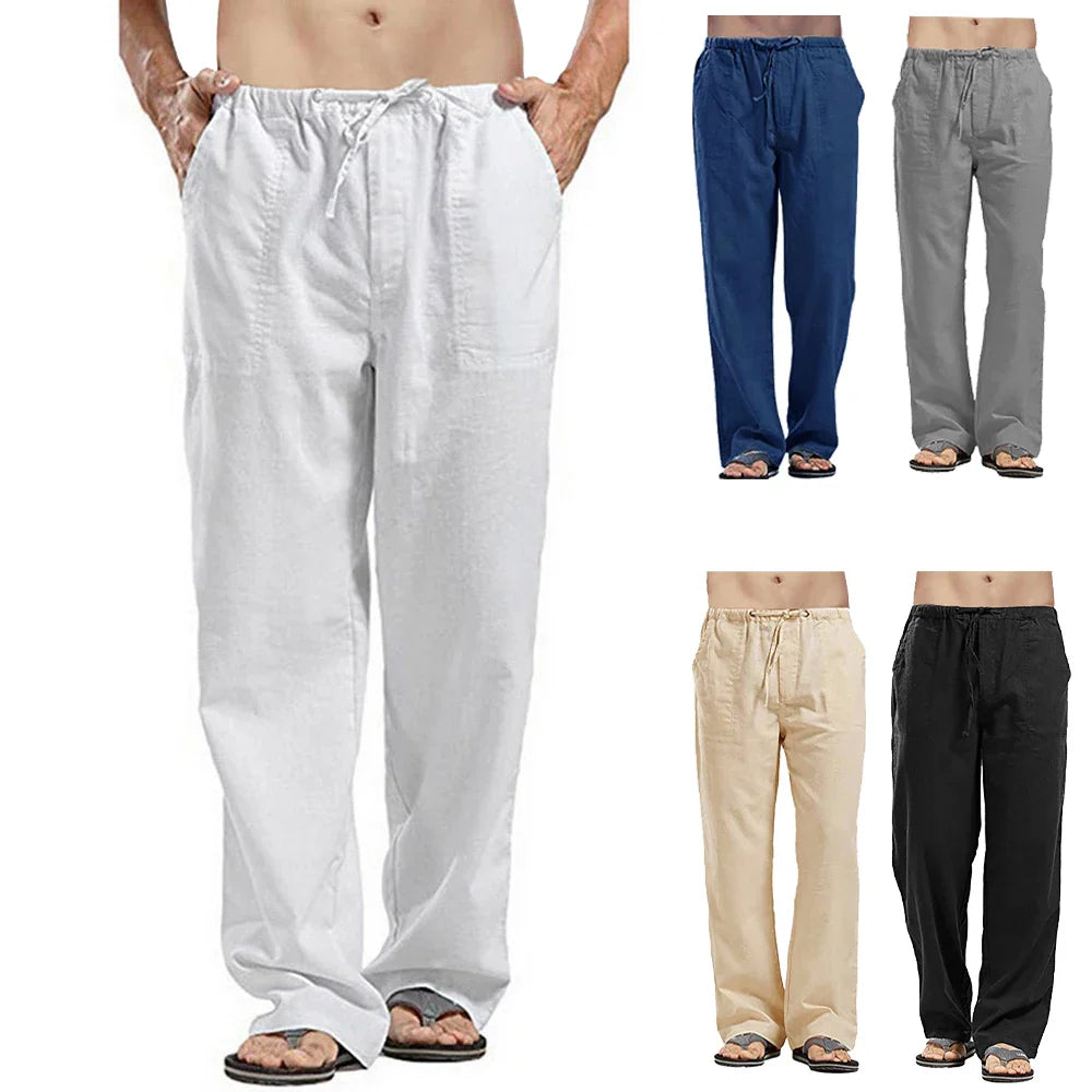 Linnen broek heren met zachte binnenkant – Extra comfort
