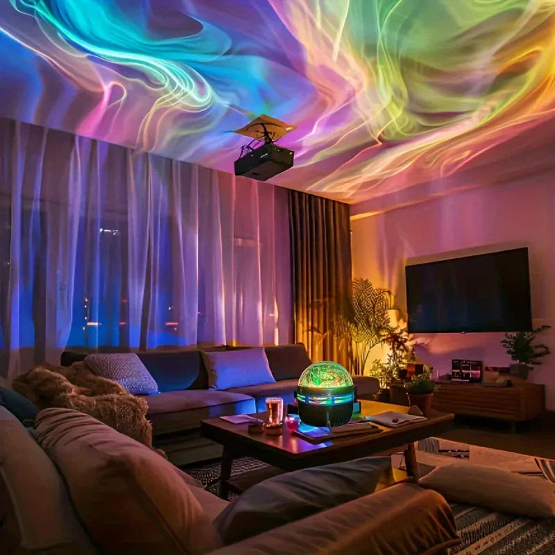 Projector lamp met rustige sterrenhemel