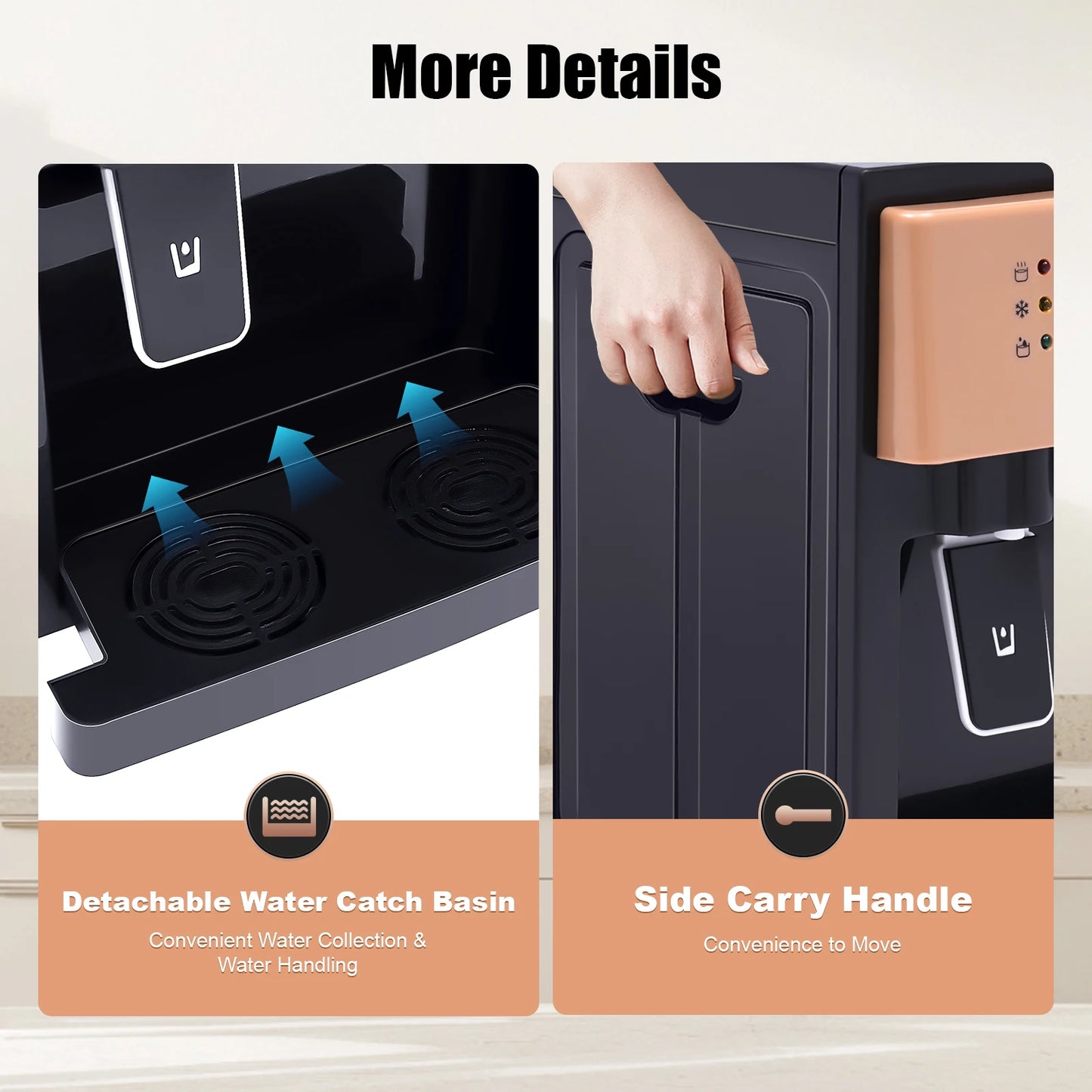 Drankdispenser met opvouwbare standaard – Compact op te bergen