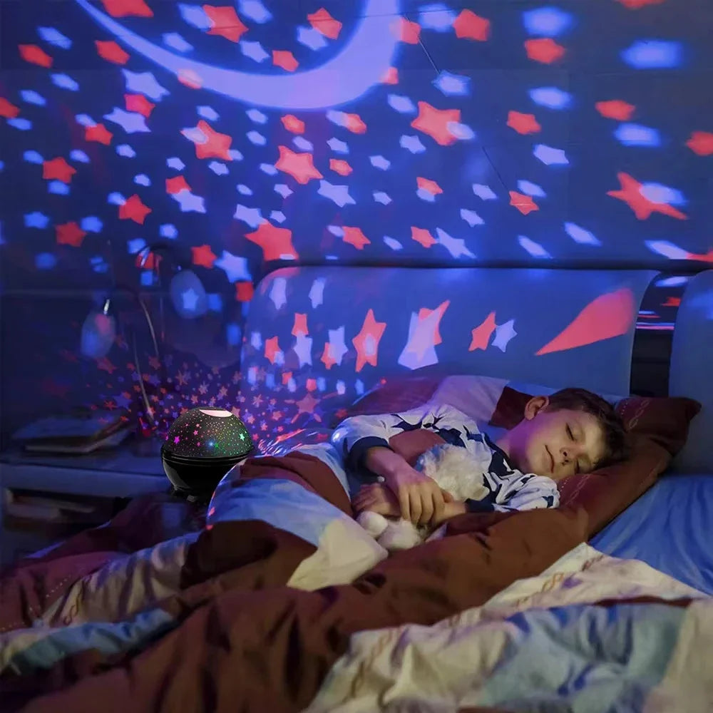 Beweegbare projector sterrenhemel met sterrenregen