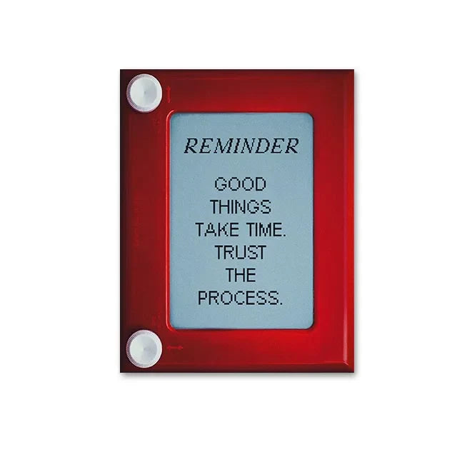 Poster met quote in sierlijke letters