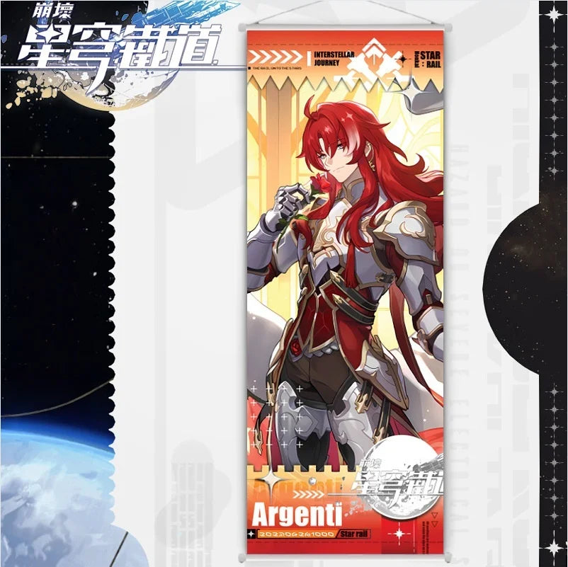 Poster met zachte penseellijnen