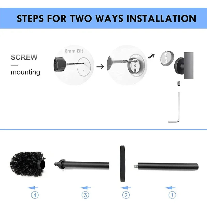 Toiletborstel in glazen houder – Elegant en uniek