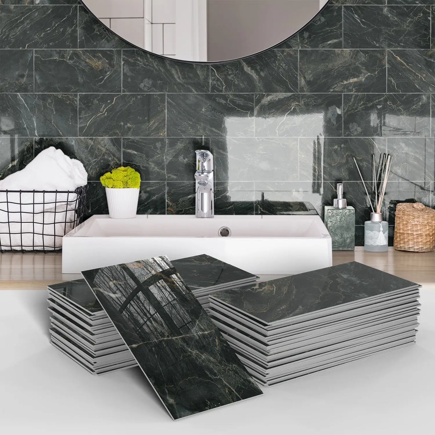Badkamer mozaiek tegels met structuur – Antislip en chic