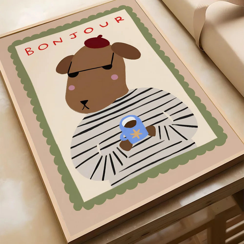 Kinderkamer poster met ruimte en planeten