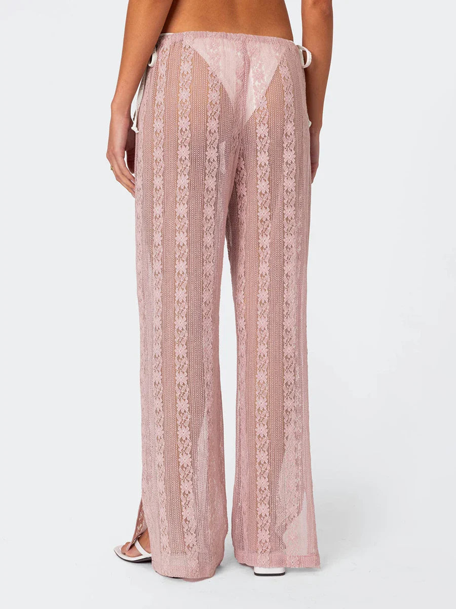 H&M linnen broek dames met rechte pijpen – Minimalistisch design