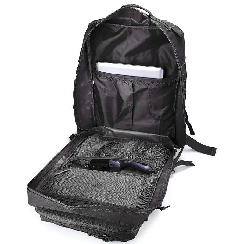 Rugzak als handbagage met opbergbare schouderbanden