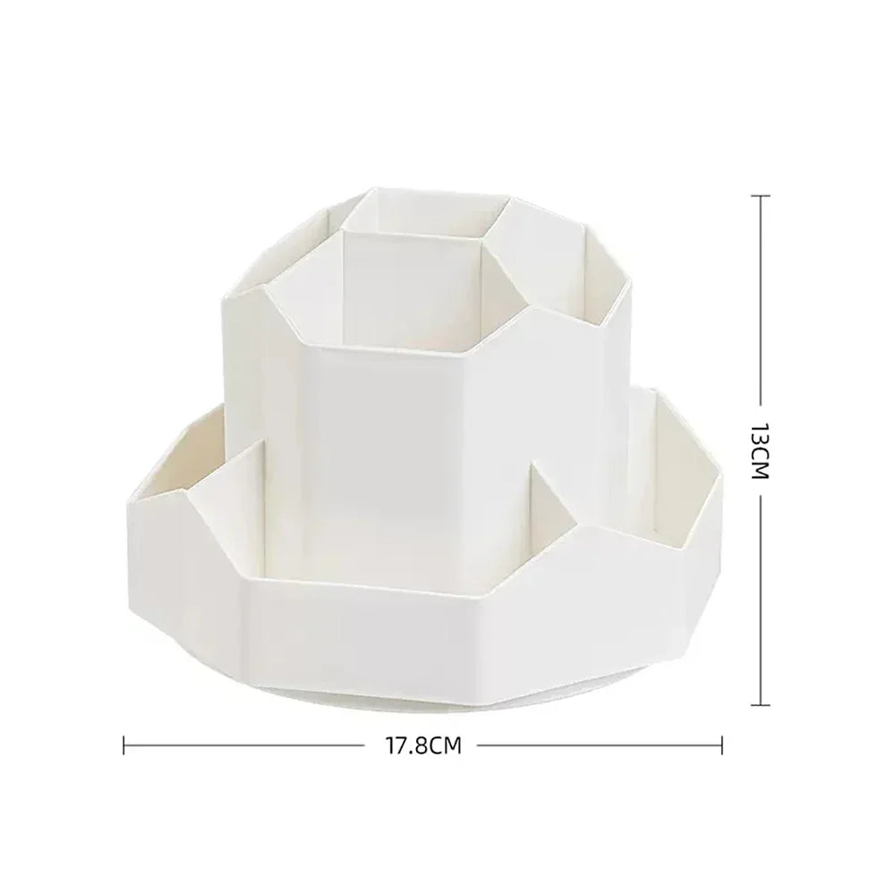 Transparante desk organization box met deksel