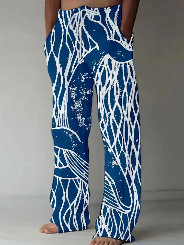 Linnen broek heren met elastische taille – Comfortabel en praktisch