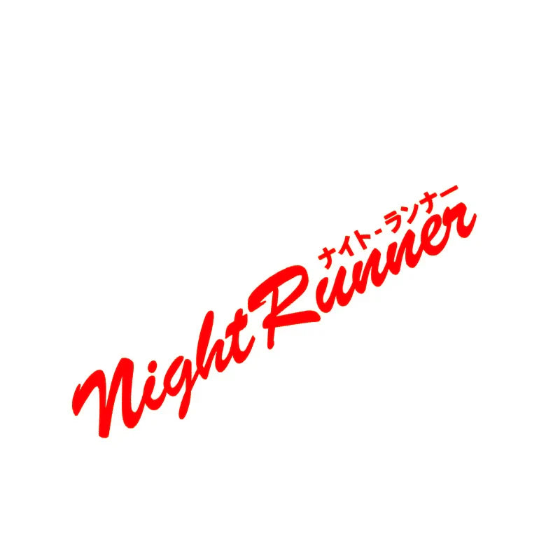 Auto stickers - Night Runner ontwerp voor unieke achterruit styling