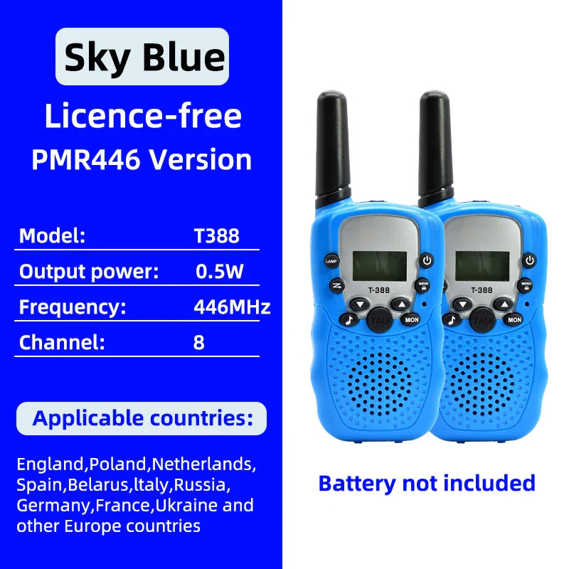 Kindvriendelijke walkie talkies met grote knoppen