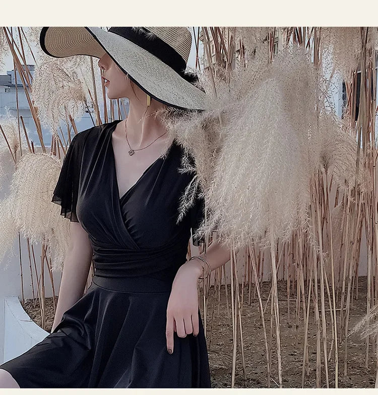 Zwemjurk met brede schouderbanden – Voor extra steun