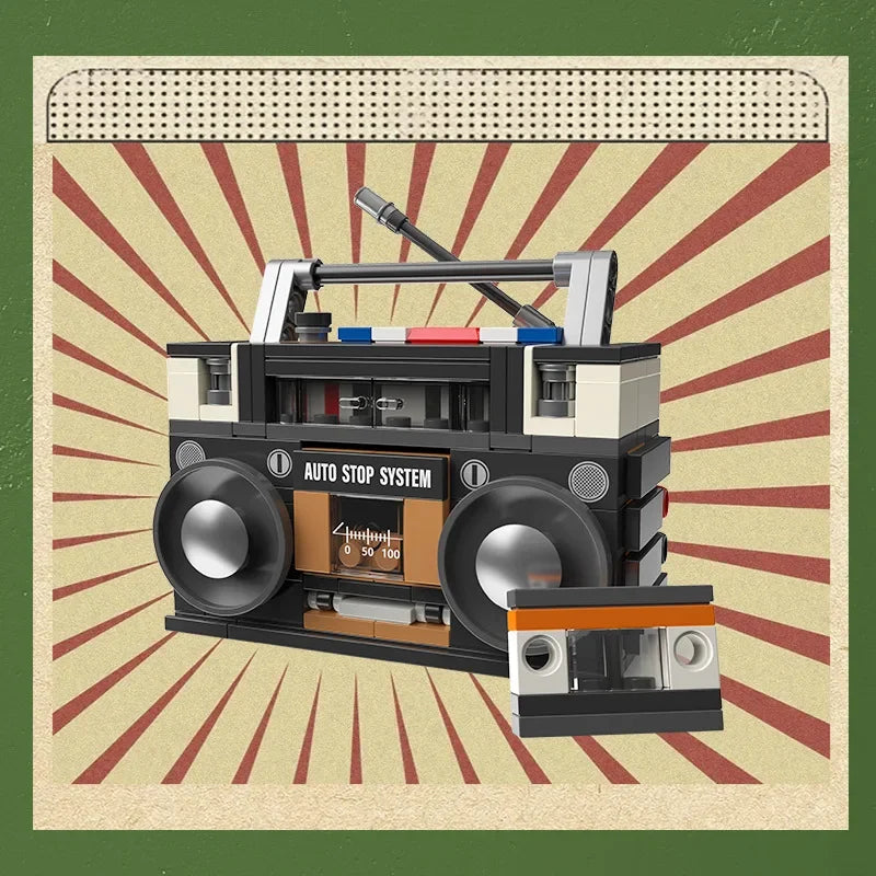 Decoratie woonkamer accessoires - Retro elektronica bouwpakket voor nostalgische sfeer
