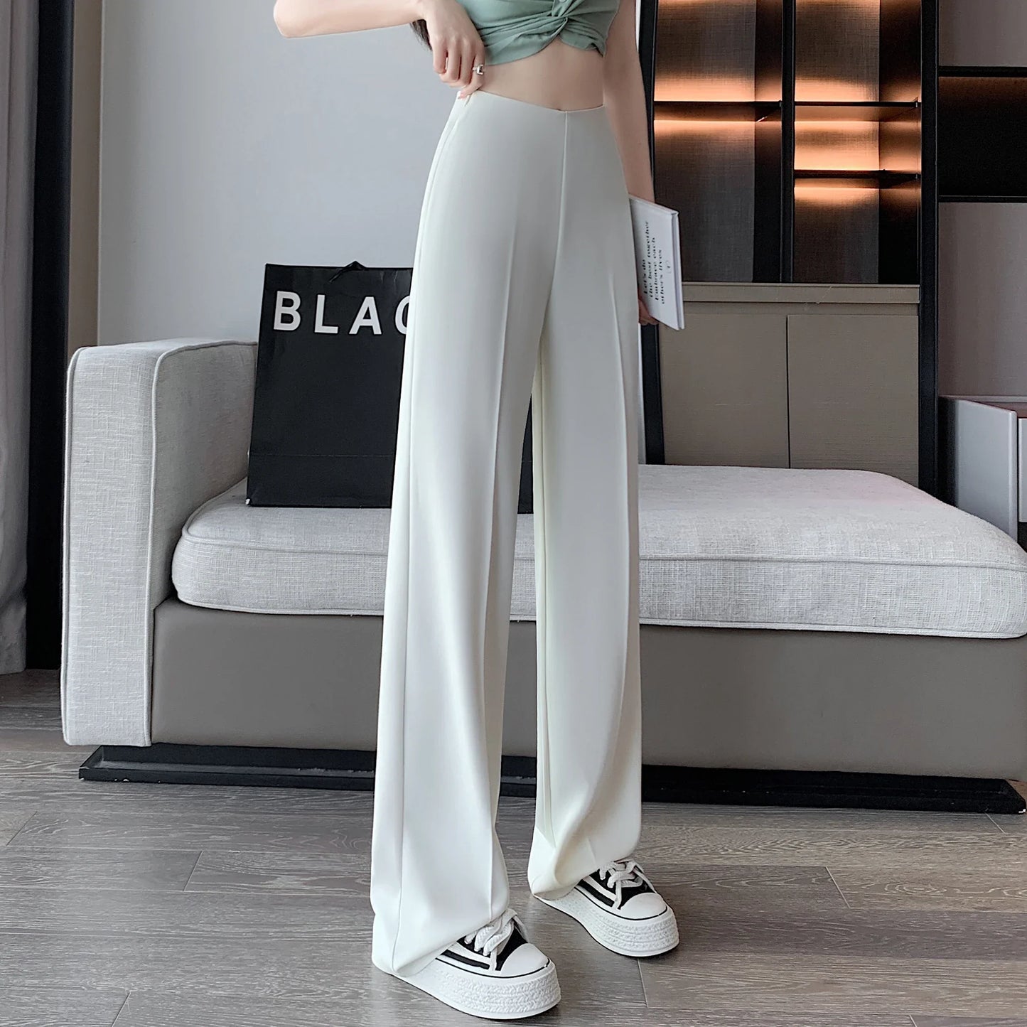 Witte linnen broeken voor dames – Fris en elegant