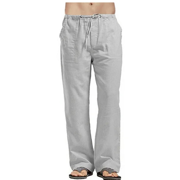 Linnenmix broek heren in zandkleur – Perfect voor elke gelegenheid