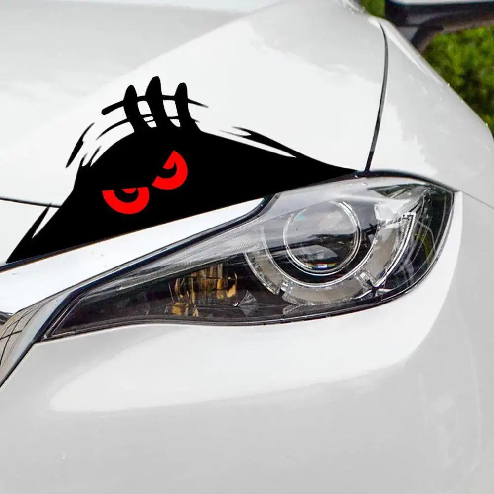 Auto stickers - Grappige kijker achterruit voor extra aandacht