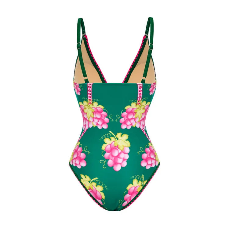 Zwemjurk met tropische bladeren – Zomerse look