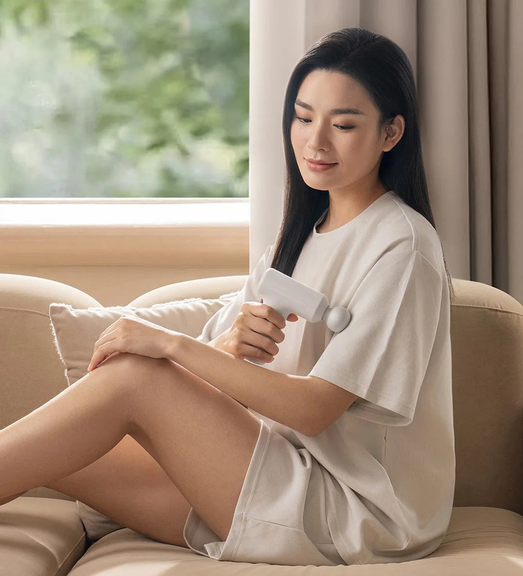 Massage gun met platte kop – Diepe drukmassage