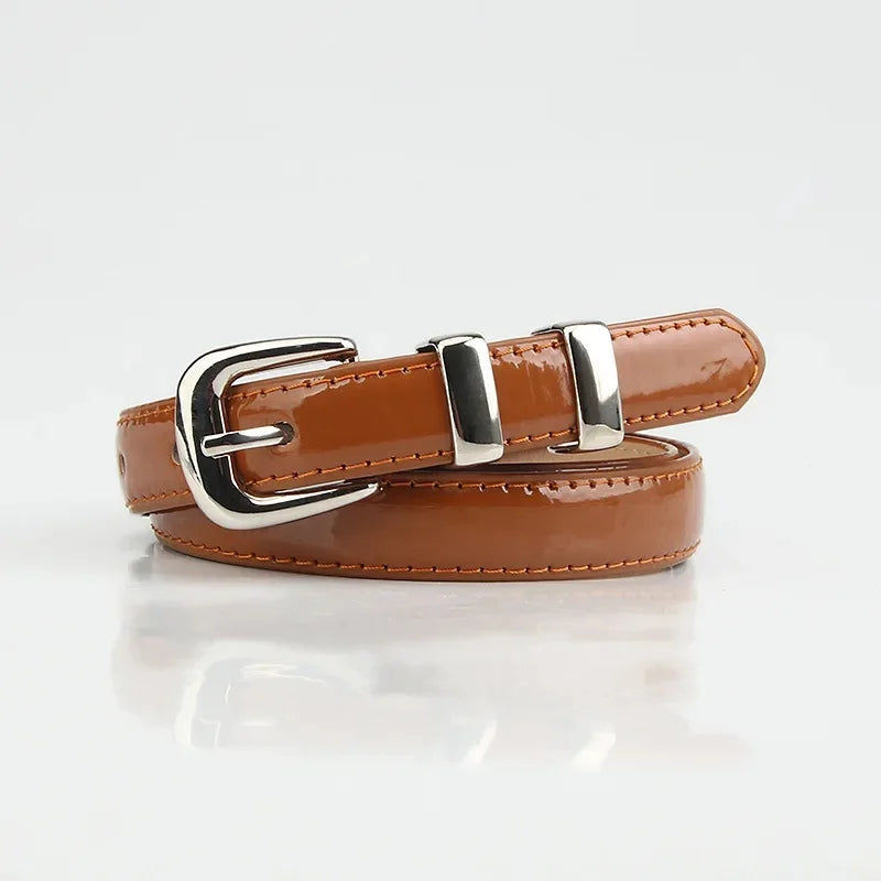 Minimalistische riem dames in neutrale tint