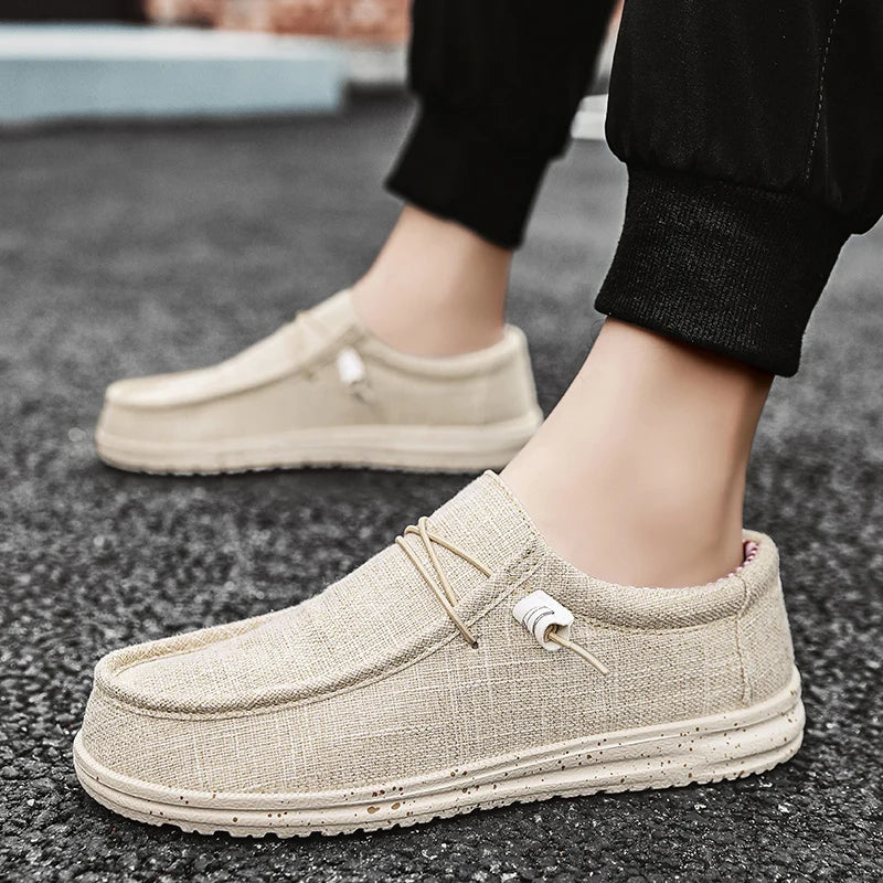 Linnen heren schoenen voor luchtige zomerse look
