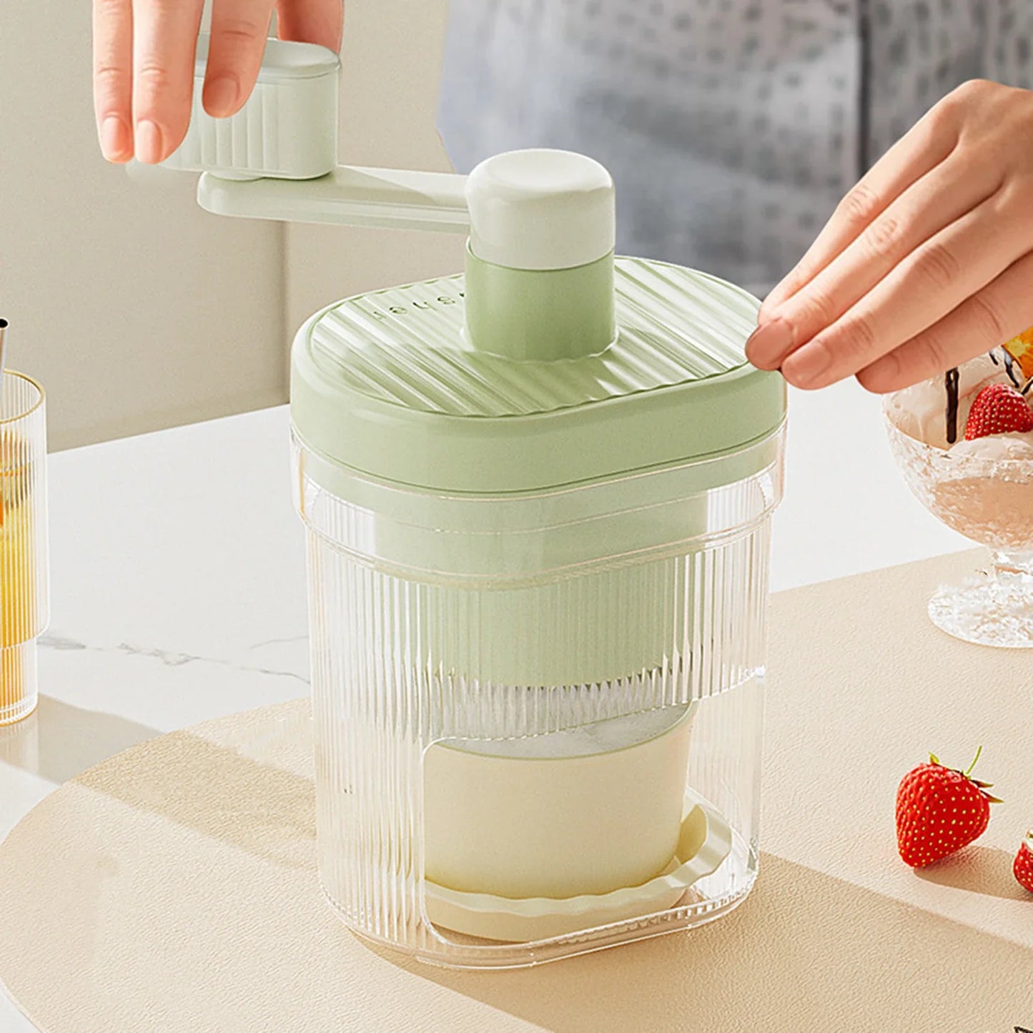 Compacte ijsblokjesmachine – Perfect voor vakantie of kantoor