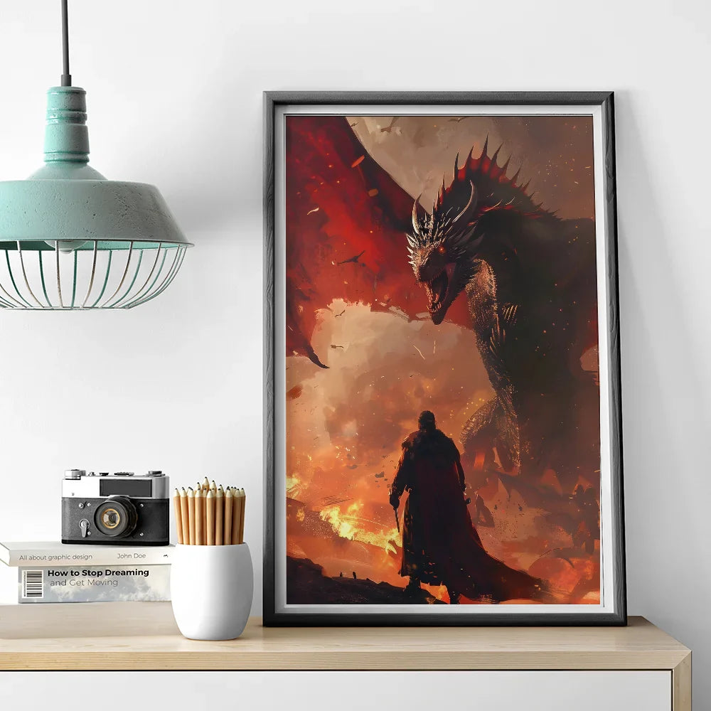 Poster met zonsondergang – Sfeervol en warm