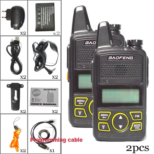 Walkie talkies met kristalhelder geluid