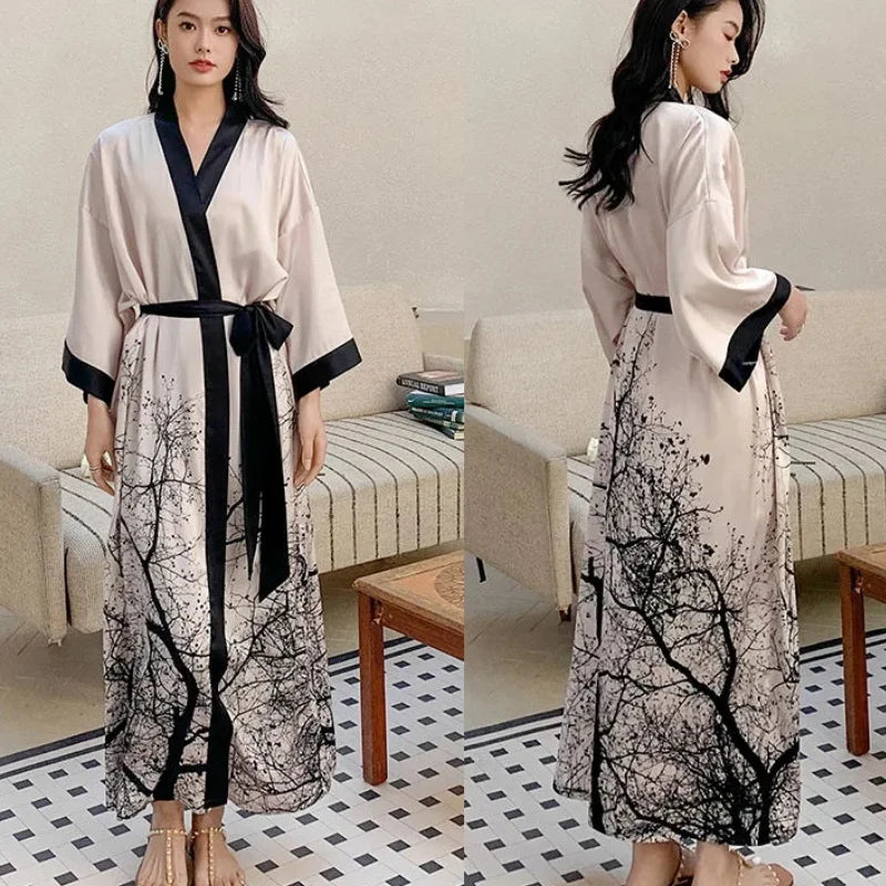 Ochtendjas met riem voor dames – Elegant en praktisch