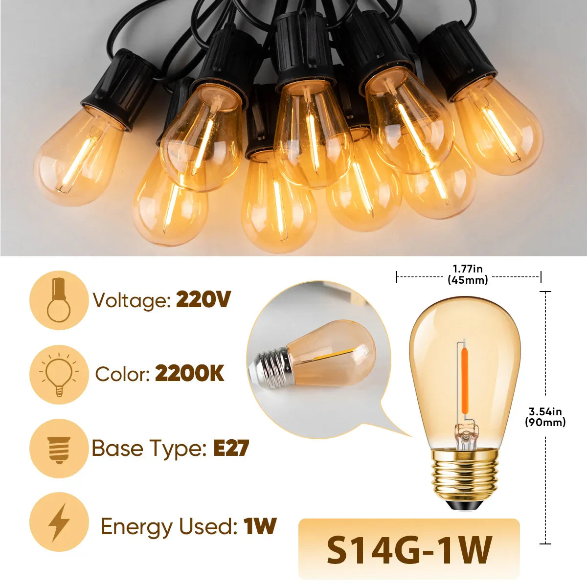 Buiten lichtslinger – Waterdicht en sfeervol