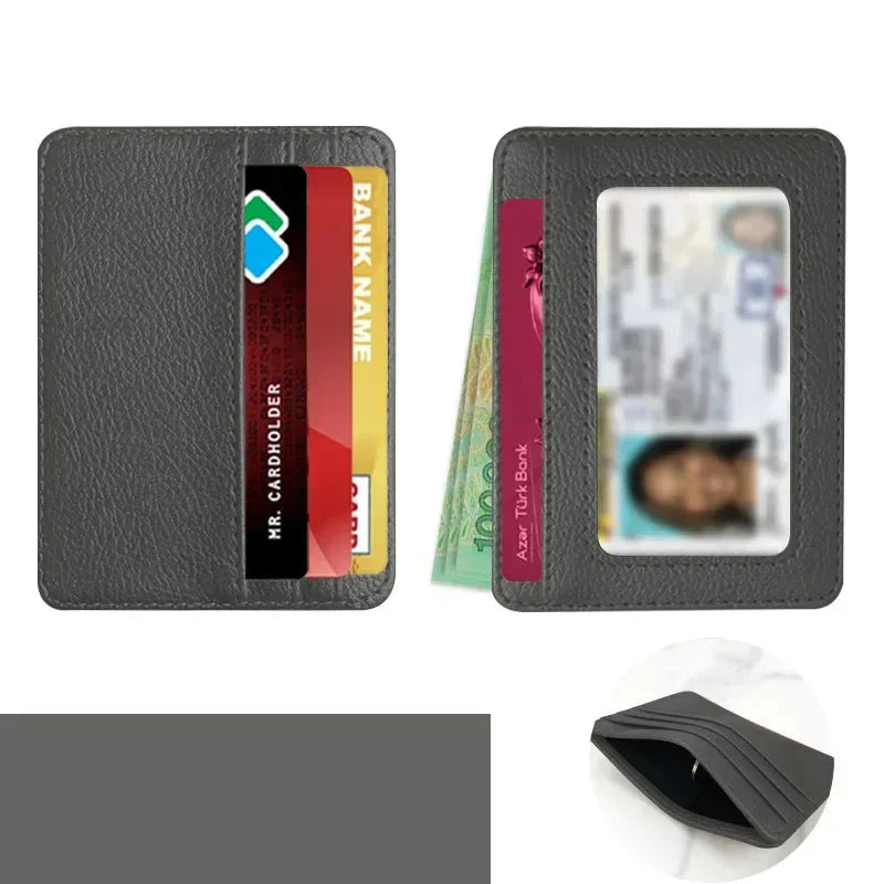 Pasjes houder heren met reliëflogo – Voor een exclusieve look