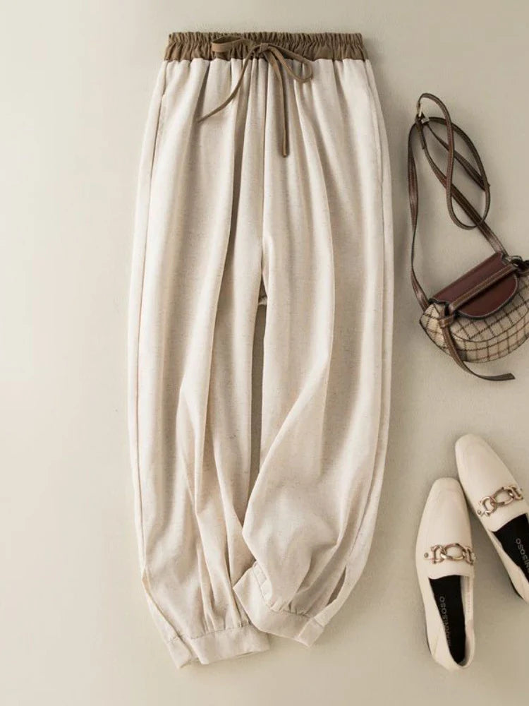 C&A linnen broek in lichte kleur – Tijdloos en stijlvol