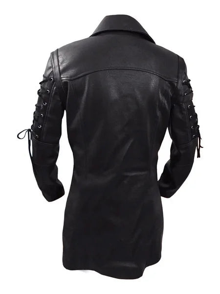 Leren jas heren met leren riem – Extra taille-accent