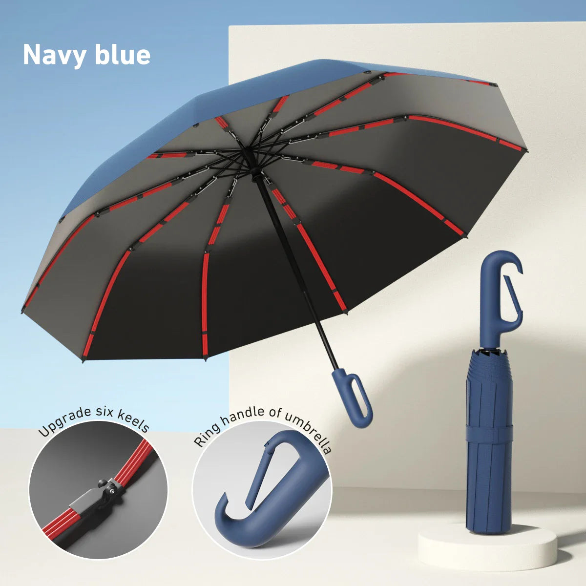 Action paraplu met windproof technologie
