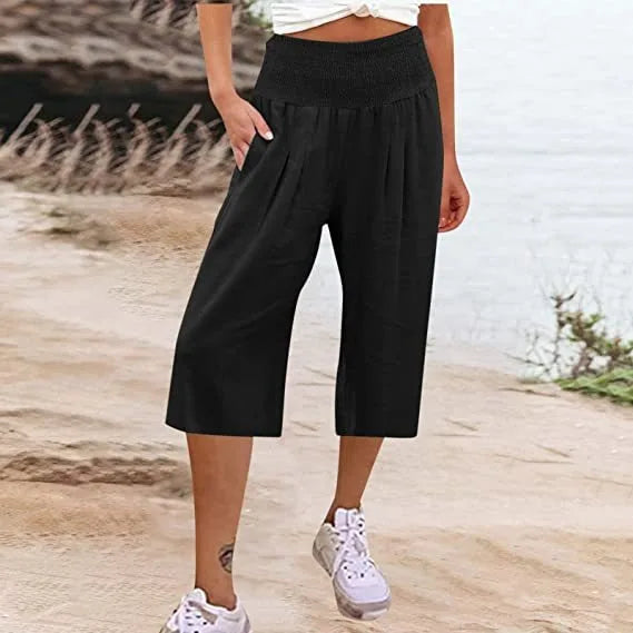 Linnen broek dames met koordsluiting – Comfortabele elegantie