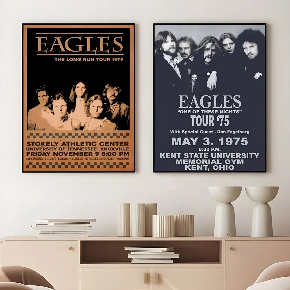 Woonkamer poster met rustgevende kleuren